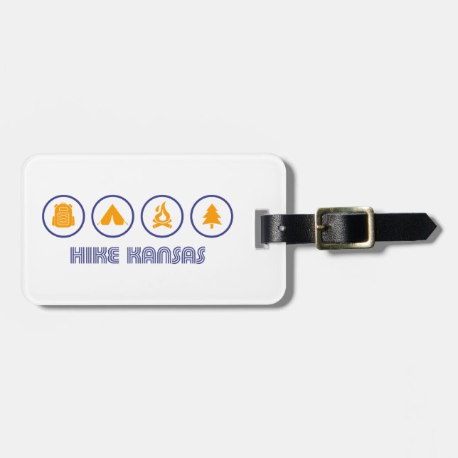 Hike Kansas Luggage Tag (Front Horizontal)