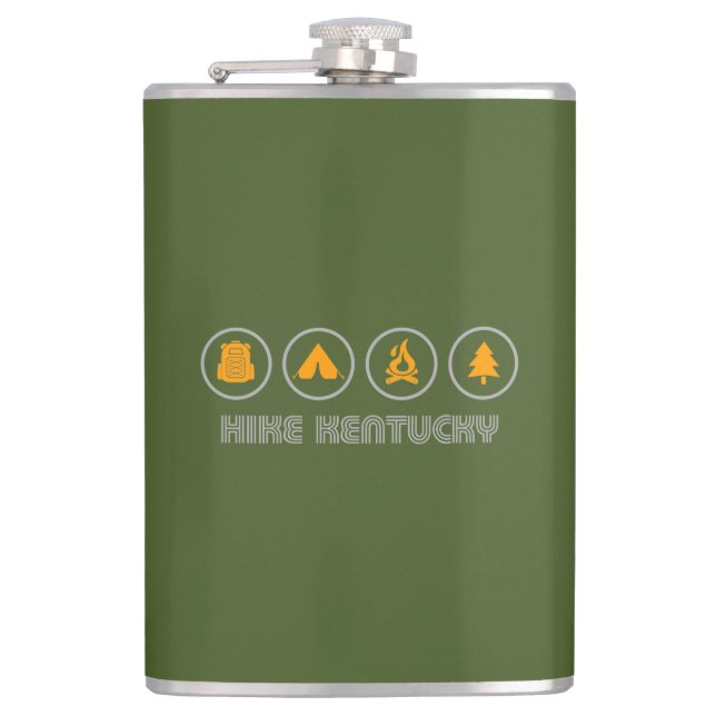 Hike Kentucky Hip Flask (Front)