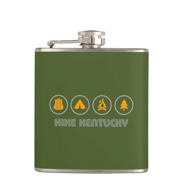 Hike Kentucky Hip Flask (Front)