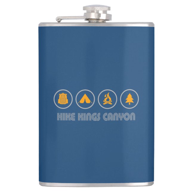 Hike Kings Canyon National Park Hip Flask (Front)