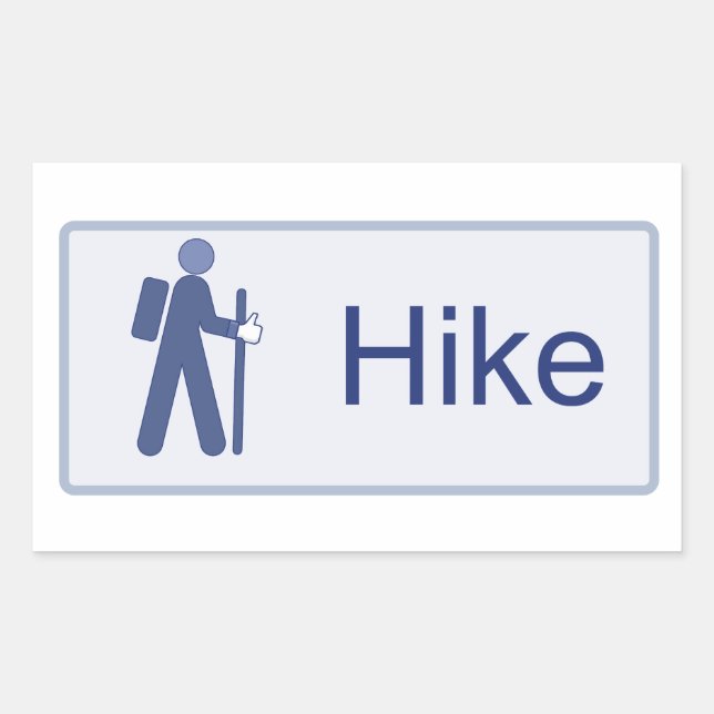 Hike Like Rectangular Sticker (Front)