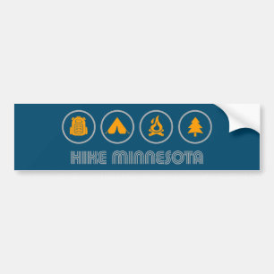 Hike Minnesota Bumper Sticker