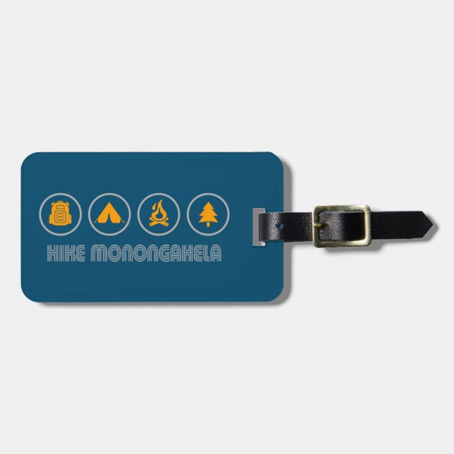 Hike Monongahela West Virginia Luggage Tag (Front Horizontal)