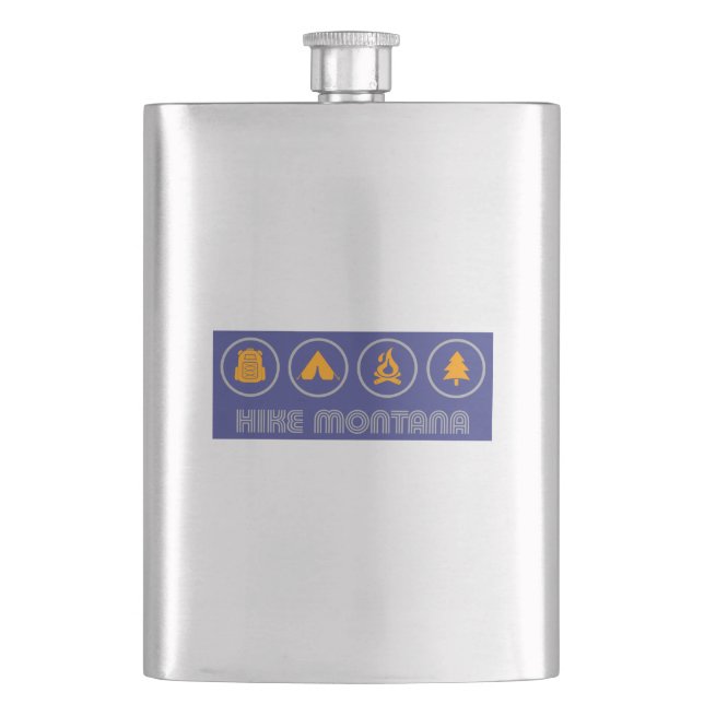 Hike Montana Hip Flask (Front)