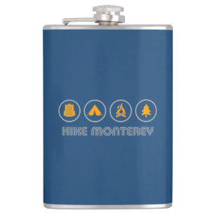 Hike Monterey California Hip Flask