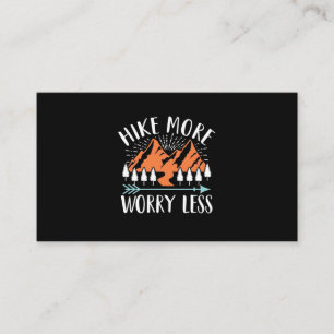 Hike More And Worry Less Business Card