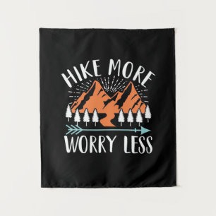 Hike More And Worry Less Tapestry