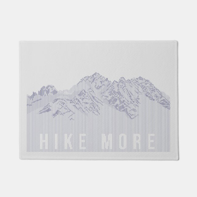 Hike More Mountains Doormat (Front)