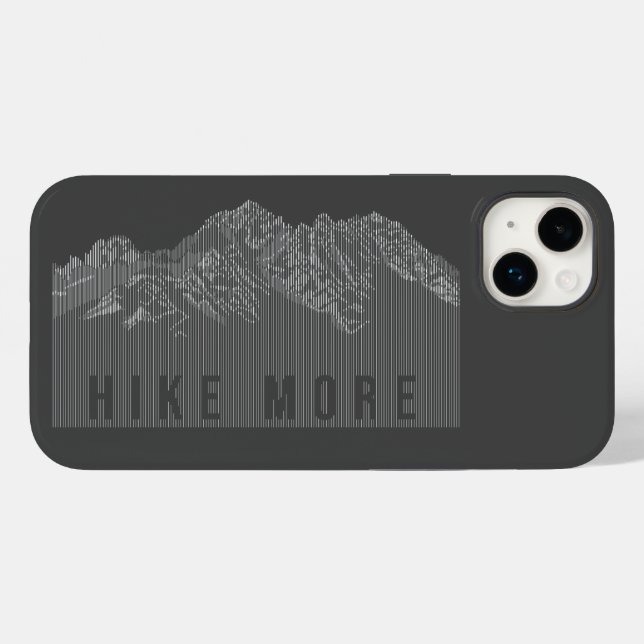 Hike More Mountains White Case-Mate iPhone Case (Back (Horizontal))