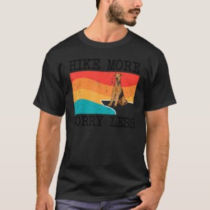 Hike More Worry Less Airedale Terrier Graphic Hiki T-Shirt
