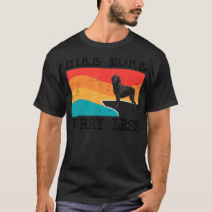 Hike More Worry Less Blue Merle Dane Graphic Hikin T-Shirt
