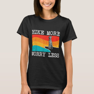 Hike more worry less blue merle dane graphic T-Shirt
