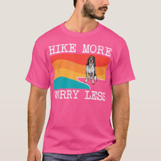 Hike More Worry Less Bluetick Coonhound Graphic Hi T-Shirt