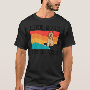 Hike More Worry Less Cairn Terrier Graphic Hiking T-Shirt