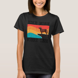 Hike More Worry Less Chesapeake Bay Retriever Grap T-Shirt