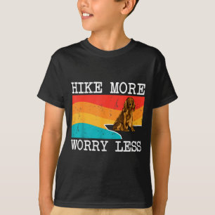 Hike more worry less cocker spaniel graphic hiking T-Shirt