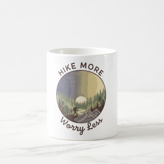 Hike More, Worry Less Coffee Mug (Center)