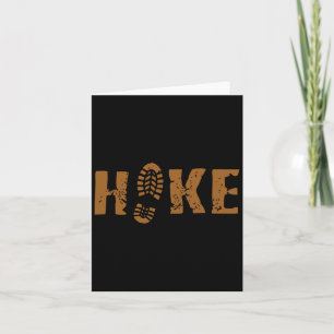 Hike More Worry Less Funny Outdoor Mountain Humour Card