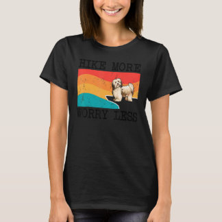 Hike More Worry Less Havanese Graphic Hiking T-Shirt