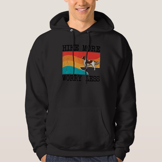 Hike More Worry Less Irish Red White Setter Graphi Hoodie (Front)