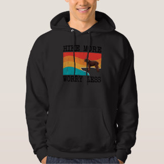 Hike More Worry Less Irish Water Spaniel Graphic H Hoodie