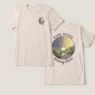 Hike More Worry Less – Mindful Hiking Tri-Blend Shirt