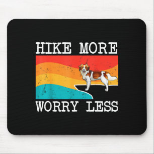 Hike more worry less nederlandse kooikerhondje dog mouse mat