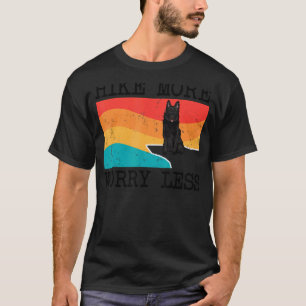 Hike More Worry Less Schipperke Graphic Hiking T-Shirt