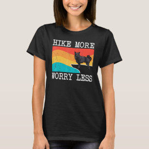 Hike More Worry Less Schipperke Graphic Hiking T-Shirt