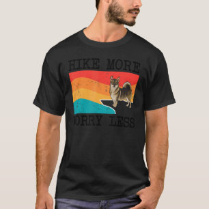 Hike More Worry Less Swedish Vallhund Graphic Hiki T-Shirt