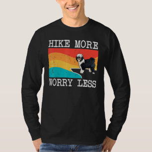 Hike More Worry Less Tibetan Terrier Graphic Hikin T-Shirt