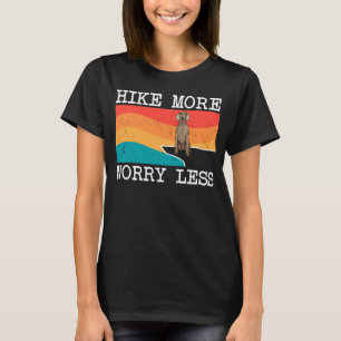 Hike More Worry Less Weimaraner Graphic Hiking T-Shirt