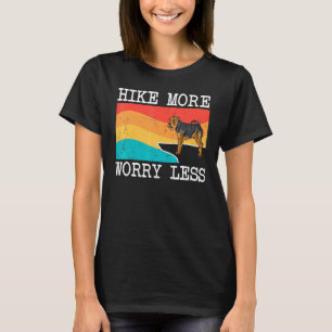 Hike More Worry Less Welsh Terrier Graphic Hiking T-Shirt