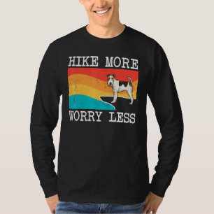 Hike More Worry Less Wire Fox Terrier Graphic Hiki T-Shirt