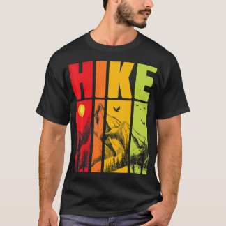 Hike Mountain Hiking And Trail Hiking  Retro Vinta T-Shirt