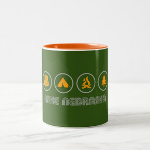 Hike Nebraska Two-Tone Coffee Mug
