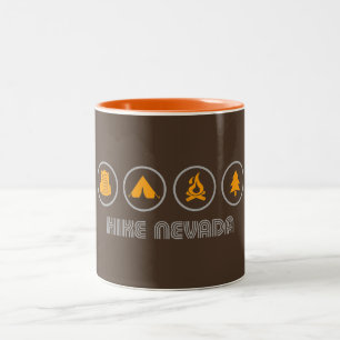 Hike Nevada Two-Tone Coffee Mug