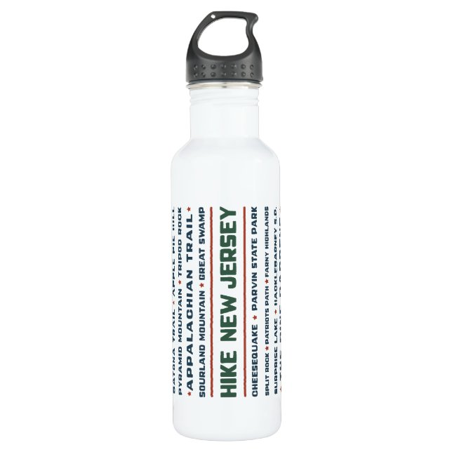 Hike New Jersey - 710 Ml Water Bottle (Front)