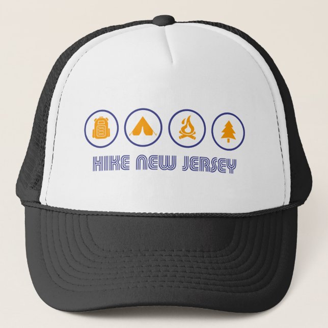 Hike New Jersey Trucker Hat (Front)