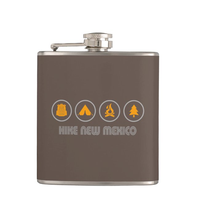 Hike New Mexico Hip Flask (Front)
