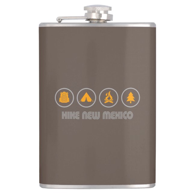 Hike New Mexico Hip Flask (Front)
