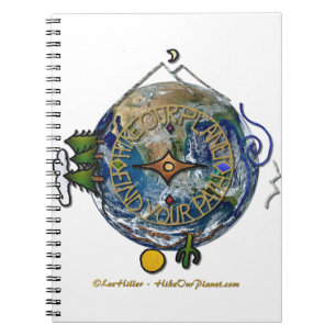 Hike Our Planet Hiker's Soul Compass Earth Notebook