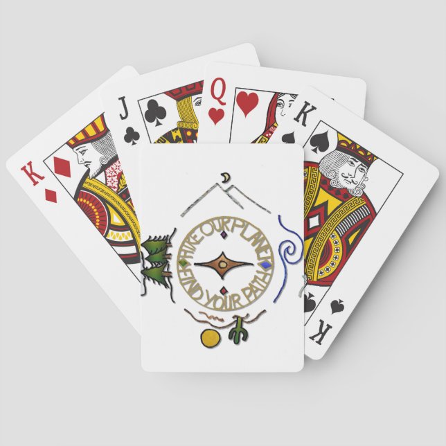 Hike Our Planet Hiker's Soul Compass Playing Cards (Back)