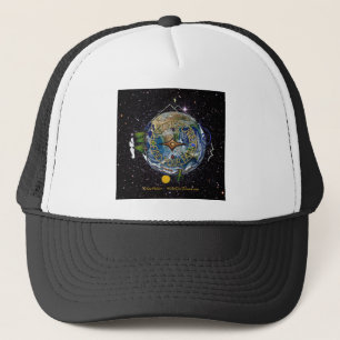 Hike Our Planet Hiker's Soul Compass Space Trucker Hat