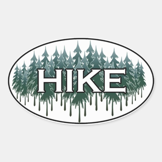 HIKE Oval Logo Oval Sticker (Front)