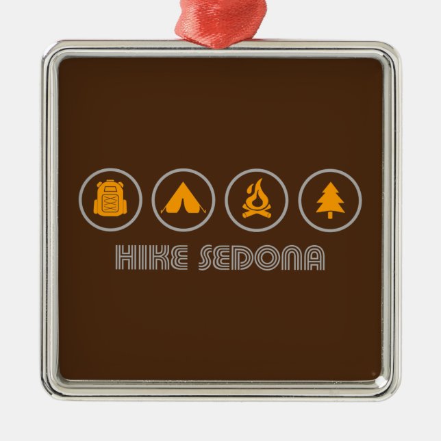 Hike Sedona Metal Tree Decoration (Front)