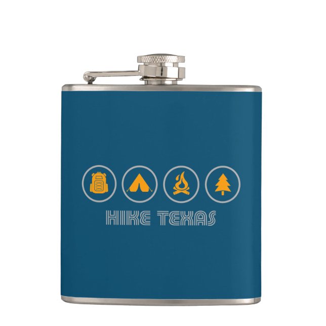 Hike Texas Hip Flask (Front)