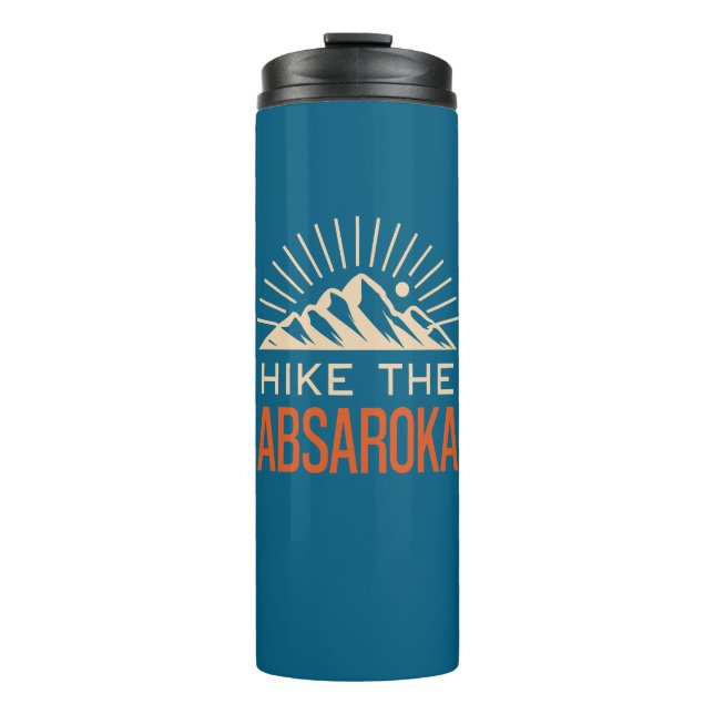 Hike The Absaroka Mountains Sunburst Thermal Tumbler (Front)