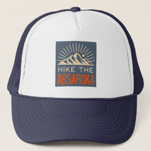 Hike The Absaroka Mountains Sunburst Trucker Hat