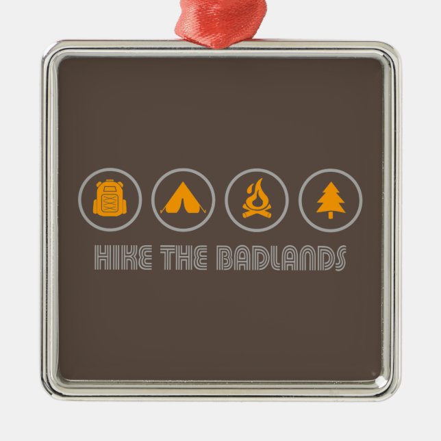  Hike The Badlands Metal Tree Decoration (Front)